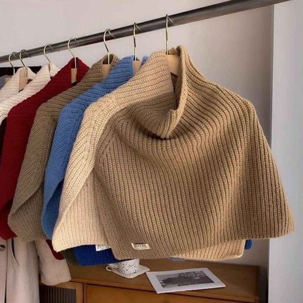 Теплые шали-накидки Нерегулярные вязаные шали Нерегулярные шейные накидки Осень вино красного