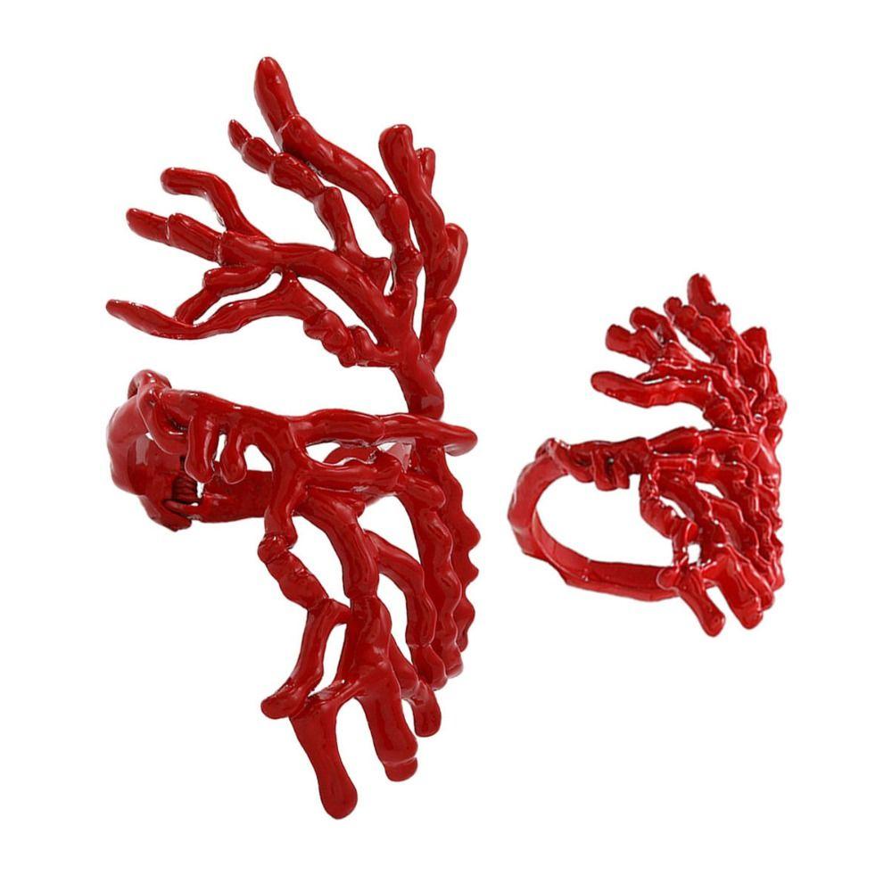 Регулируемое кольцо нерегулярные коралловые украшения красота браслет